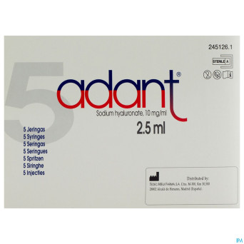 Adant sol 1% inj intra articul. 5x2,5ml/3ml serin.