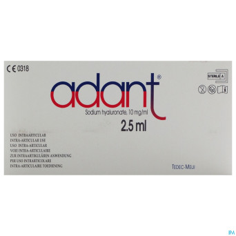 Adant sol 1% inj intra articul. 3 x 2,5ml