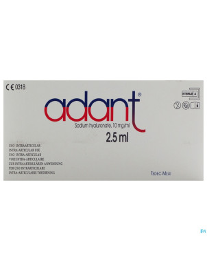 Adant sol 1% inj intra articul. 3 x 2,5ml