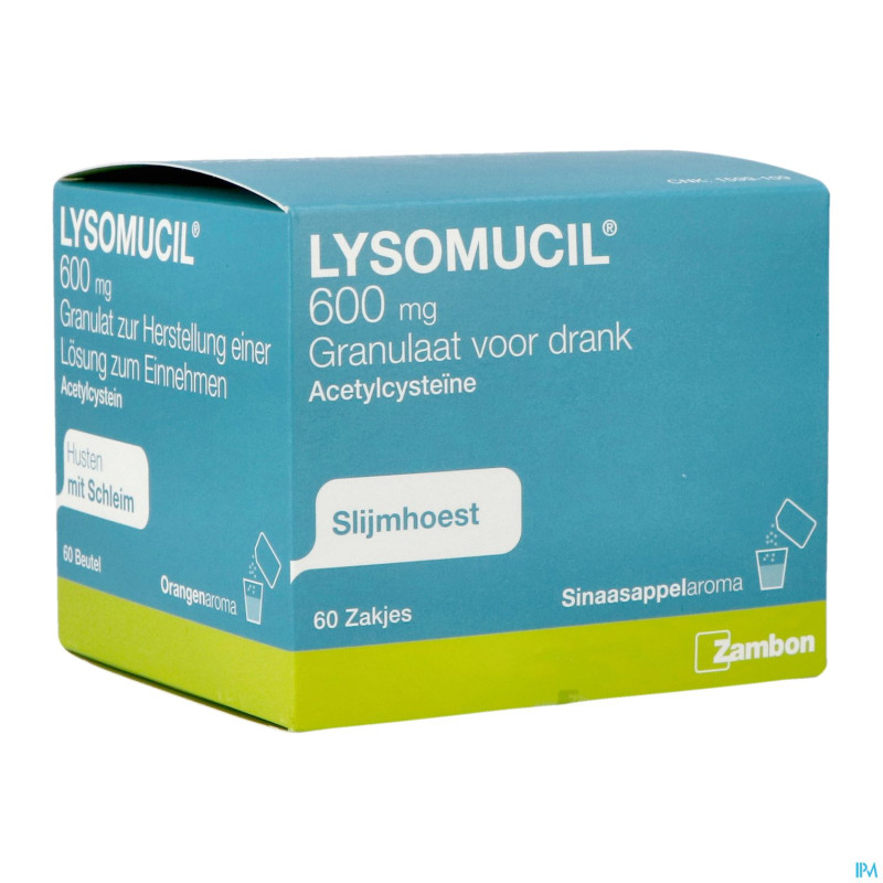 Lysomucil 600 gran sach 60 x 600 mg