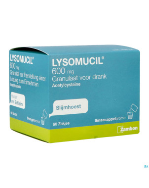 Lysomucil 600 gran sach 60 x 600 mg