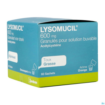 Lysomucil 600 gran sach 60 x 600 mg