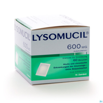 Lysomucil 600 gran sach 60 x 600 mg