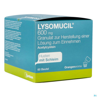 Lysomucil 600 gran sach 60 x 600 mg