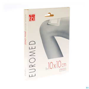 Euromed 10x10cm 5 pansement d'ile steril