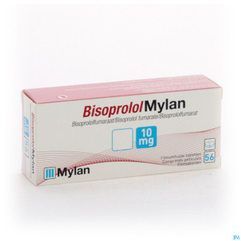 Bisoprolanmyl mylan 10mg comp pell  56x10mg