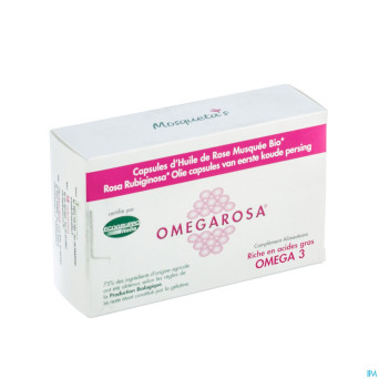 Mosquetas rose omegarosa huile de rose bio caps 60