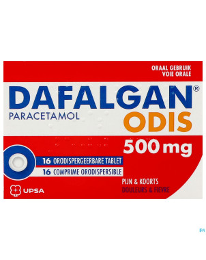 Dafalgan 500 mg odis tabl 16