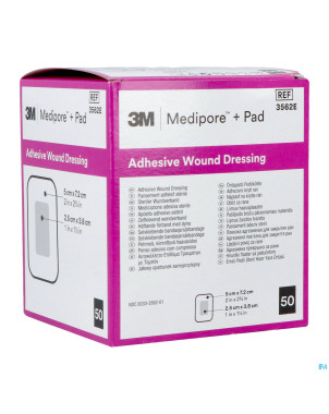 Medipore + pad 3m    5x 7,2cm 50 3562e
