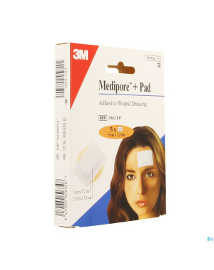 Medipore + pad 3m    5x 7,2cm  5 3562p