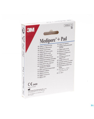 Medipore + pad 3m    5x 7,2cm  5 3562p