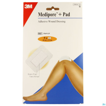 Medipore + pad 3m    10x15,0cm  5 3569p
