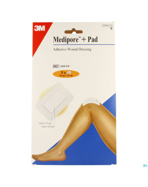 Medipore + pad 3m    10x15,0cm  5 3569p