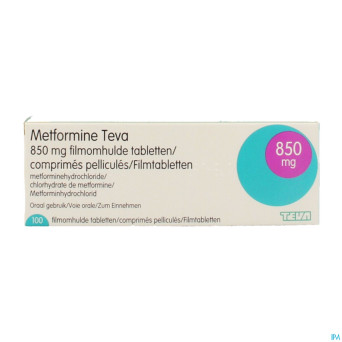 Metformine teva 850mg comp 100x850mg