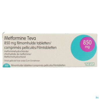 Metformine teva 850mg comp 100x850mg