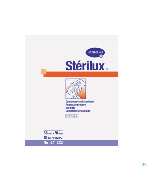 Sterilux cp oculaire    56x70mm   10 2412224