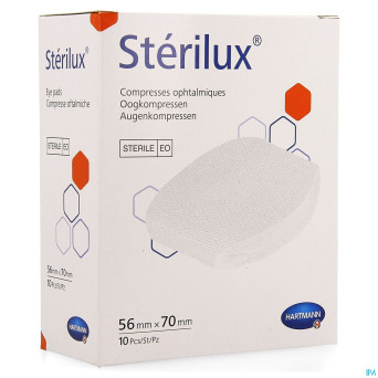Sterilux cp oculaire    56x70mm   10 2412224