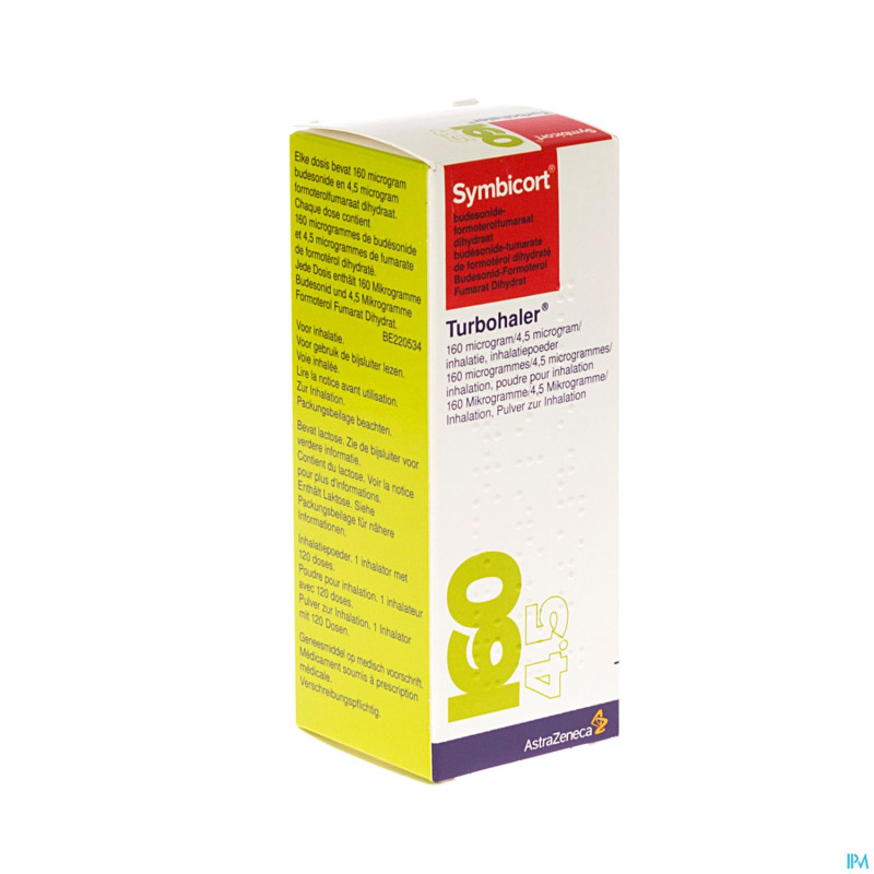 Symbicort turbohaler 160mcg/4,5mcg doses 1x120