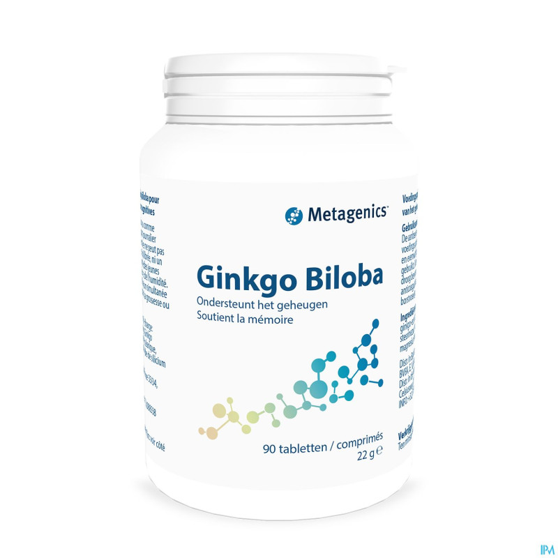 Ginkgo biloba    tabl  90x60mg 1647  metagenics