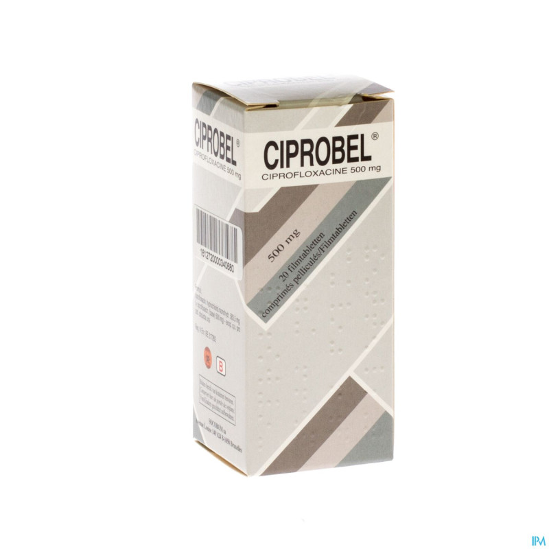 Ciprobel 500mg tabl 20 x 500 mg