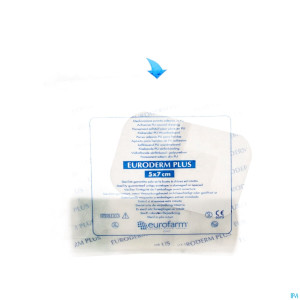 Euroderm plus  5x 7cm 1 pansement steril