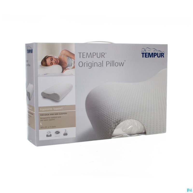 Tempur coussin + housse velours l