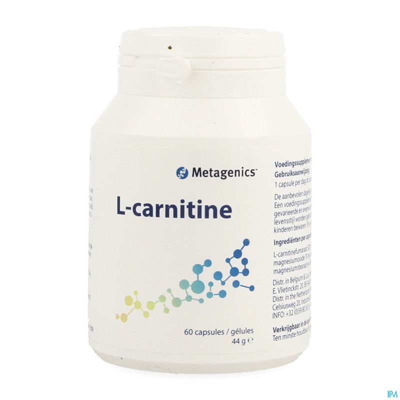 L-carnitine    caps  60 66    metagenics