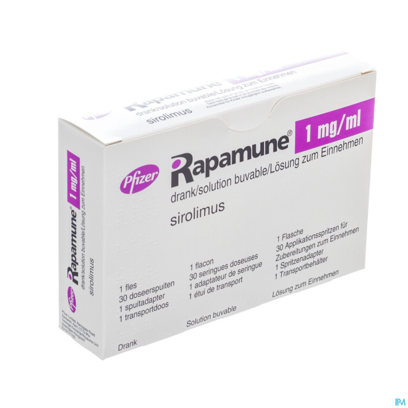 Rapamune 1 mg/ml sol buv 60 ml
