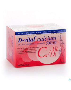 D-vital calcium 500/200 fruit passion   sachet 40
