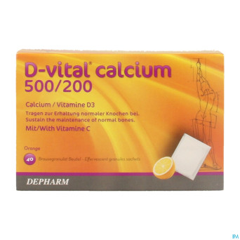 D-vital calcium 500/200 orange    sachet 40