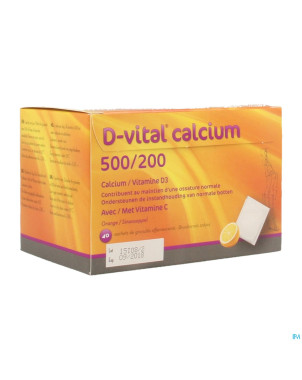 D-vital calcium 500/200 orange    sachet 40