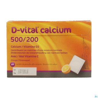 D-vital calcium 500/200 orange    sachet 40