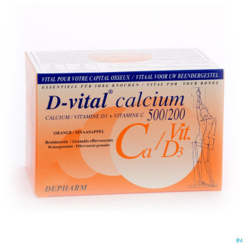 D-vital calcium 500/200 orange    sachet 40