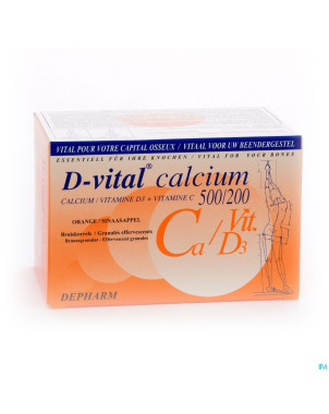 D-vital calcium 500/200 orange    sachet 40