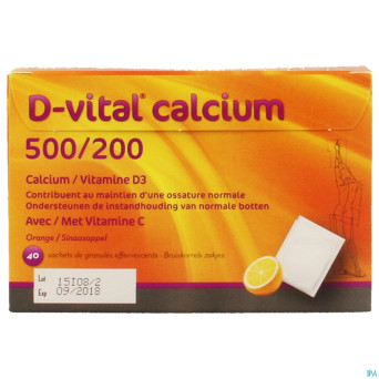 D-vital calcium 500/200 orange    sachet 40