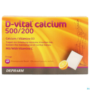 D-vital calcium 500/200 orange    sachet 40