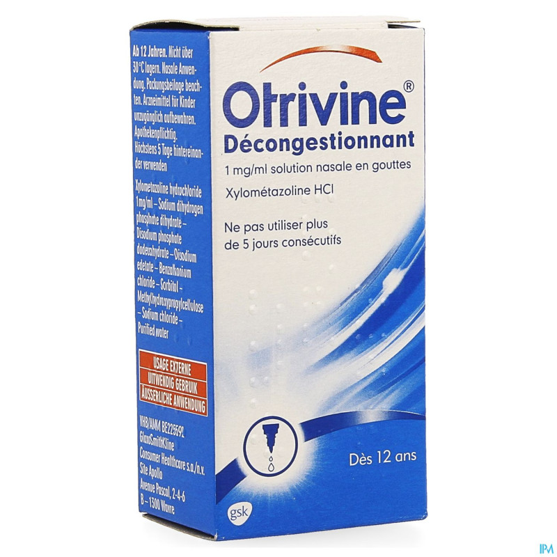 Otrivine hydrat 0,1% gutt 10ml