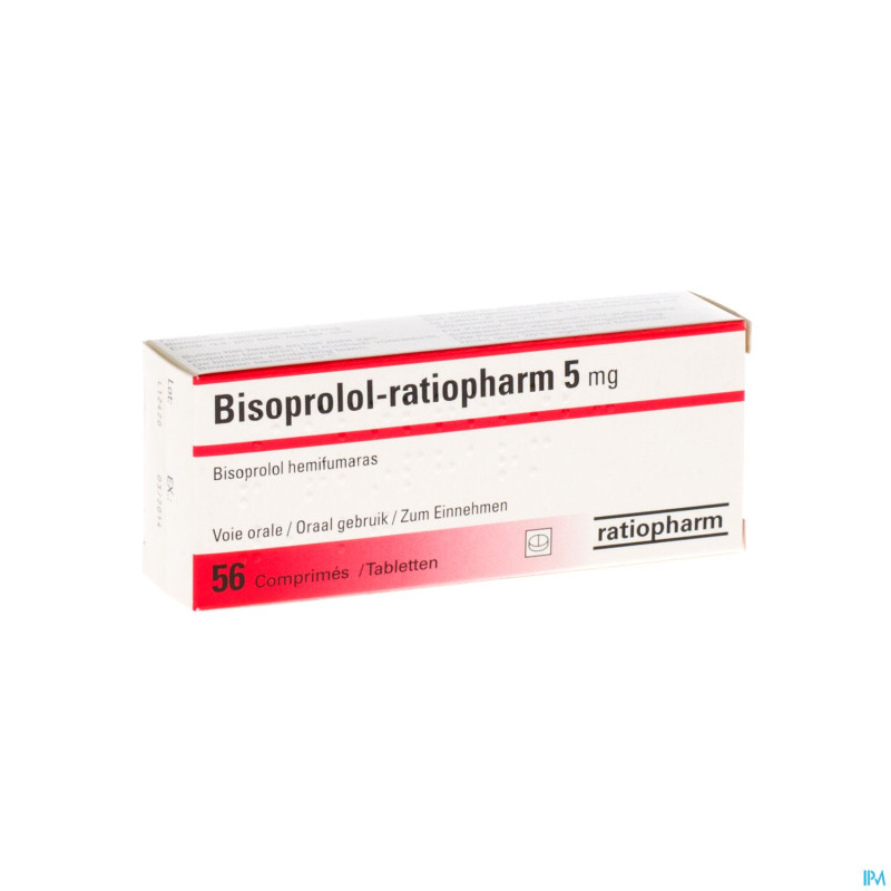 Bisoprolol ratiopharm  5mg comp 56