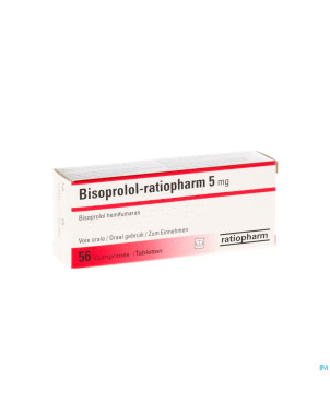 Bisoprolol ratiopharm  5mg comp 56