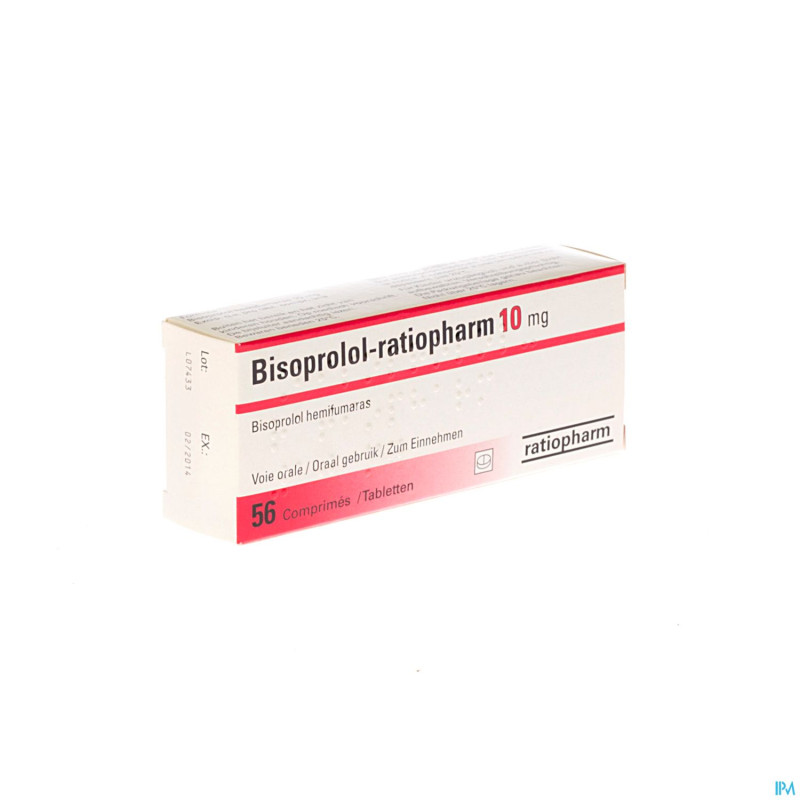 Bisoprolol ratiopharm 10mg comp 56