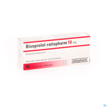 Bisoprolol ratiopharm 10mg comp 56