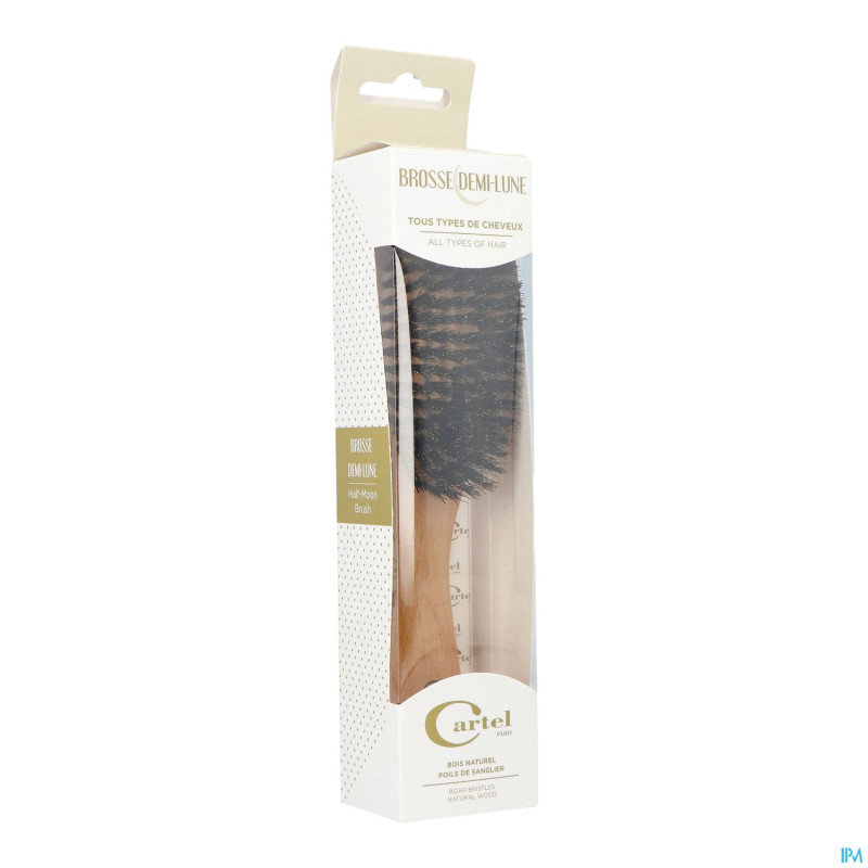 Cartel brosse ovale 9r bois blanc    b6