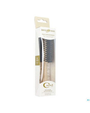 Cartel brosse 1/2ronde bois blanc    b8