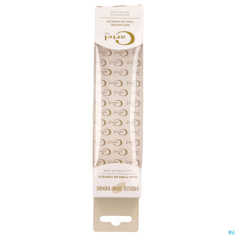 Cartel brosse 1/2ronde bois blanc    b8