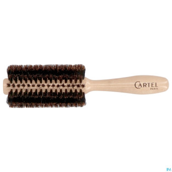 Cartel brosse 1/2ronde bois blanc    b8