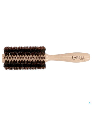 Cartel brosse 1/2ronde bois blanc    b8