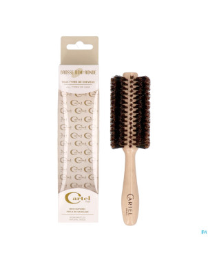 Cartel brosse 1/2ronde bois blanc    b8