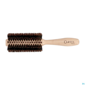Cartel brosse 1/2ronde bois blanc    b8
