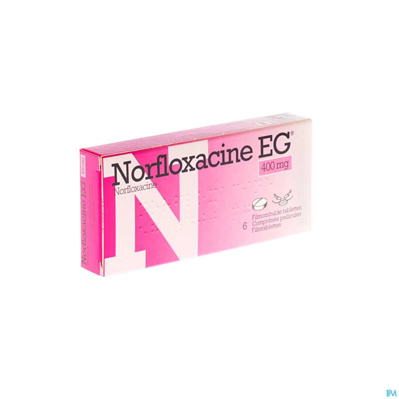 Norfloxacine eg comp  6 x 400 mg