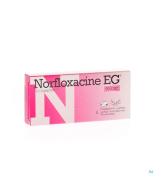 Norfloxacine eg comp  6 x 400 mg